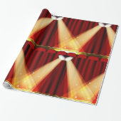 Spotlichten op het werkgebied cadeaupapier (Uitgerold)