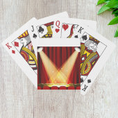 Spotlichten op het werkgebied pokerkaarten