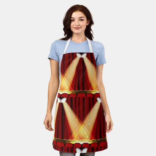 Spotlichten op het werkgebied schort (Gedragen)