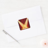 Spotlichten op het werkgebied vierkante sticker (Envelop)