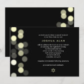 Spotlight Bar/Bat Mitzvah Uitnodiging (Voorkant / Achterkant)