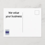 Spotlight Dank u voor uw waardering voor uw bedrij Briefkaart (Achterkant)