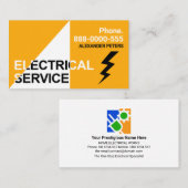 Spotlight Elektrische dienst Lightning Spark Visitekaartje (Voorkant / Achterkant)