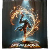 "Spotlight Groove" - Dancing in de kijker! Douchegordijn (Voorkant)