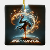 "Spotlight Groove" - Dancing in de kijker! Keramisch Ornament (Voorkant)