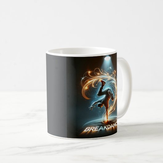 "Spotlight Groove" - Dancing in de kijker! Koffiemok (Voorkant rechts)