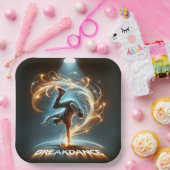 "Spotlight Groove" - Dancing in de kijker! Papieren Bordje (Feest)