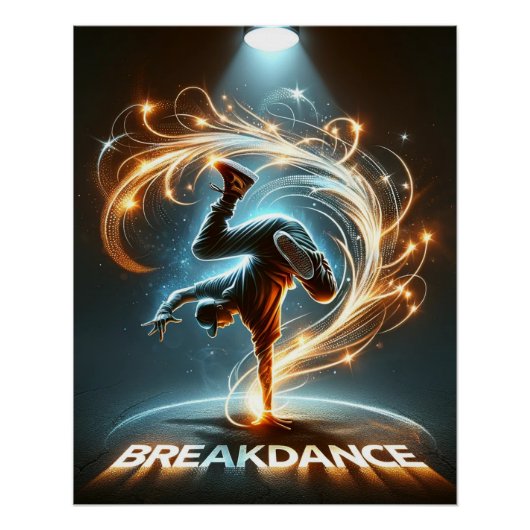 "Spotlight Groove" - Dancing in de kijker! Perfect Poster (Voorkant)