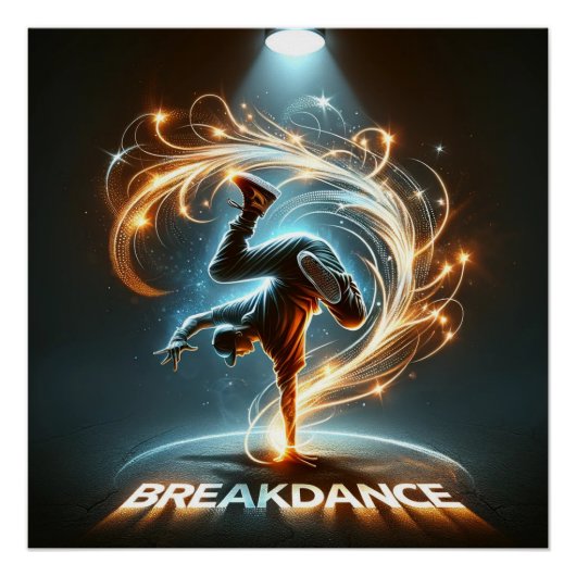 "Spotlight Groove" - Dancing in de kijker! Perfect Poster (Voorkant)