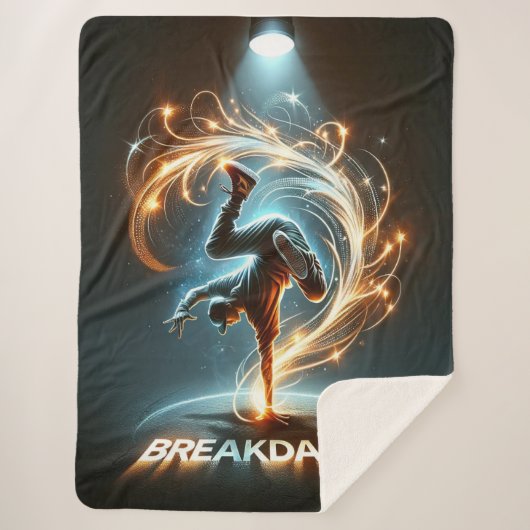 "Spotlight Groove" - Dancing in de kijker! Sherpa Deken (Voorkant)