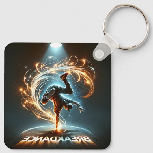 "Spotlight Groove" - Dancing in de kijker! Sleutelhanger (Achterkant)