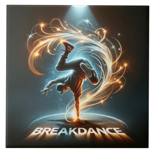 "Spotlight Groove" - Dancing in de kijker! Tegeltje (Voorkant)