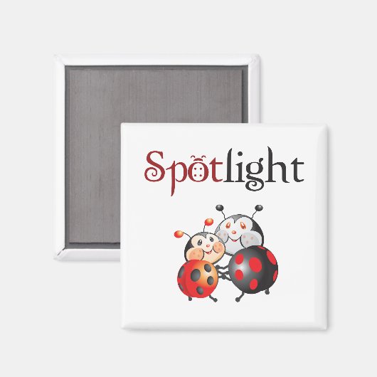 Spotlight Ladybug Magnet (Voorkant / Achterkant)