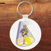 Spotlight op een Sleutelhanger van een muzikant (Voorkant)