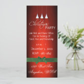 Spotlight op uitnodiging voor kerstfeest (Staand voorkant)