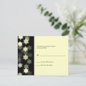 Spotlight Star van David Bar/Bat Mitzvah Reply Car RSVP Kaartje (Staand voorkant)