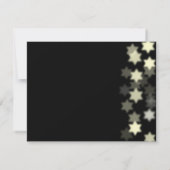 Spotlight Star van David Bar/Bat Mitzvah Reply Car RSVP Kaartje (Achterkant)