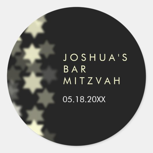 Spotlight Star van David Bar/Bat Mitzvah sticker (Voorkant)