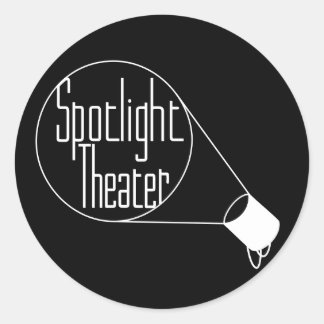 Spotlight-theater Ronde Sticker