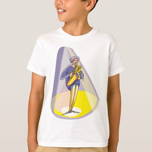 Spotlight van een muzikant T-shirt (Voorkant)