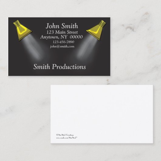 Spotlight-Visitekaartje Visitekaartje (Voorkant / Achterkant)