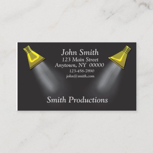 Spotlight-Visitekaartje Visitekaartje (Voorkant)