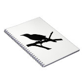 Spotlijster silhouet notitieboek (Rechterzijde)