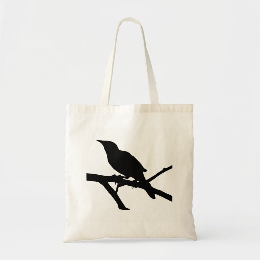 Spotlijster Silhouet Tote Bag (Voorkant)