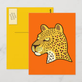 Spotlood Leopard Briefkaart (Voorkant / Achterkant)