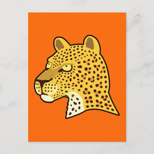 Spotlood Leopard Briefkaart (Voorkant)