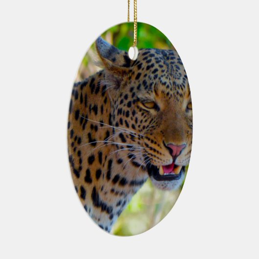 Spotlood Leopard Keramisch Ornament (Rechts)