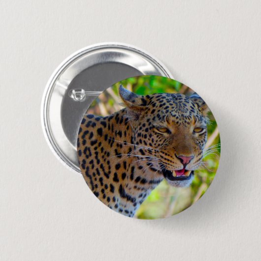 Spotlood Leopard Ronde Button 5,7 Cm (Voorkant /achterkant)