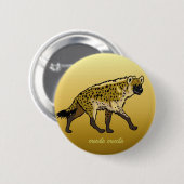 spotprent hyena ronde button 5,7 cm (Voorkant /achterkant)