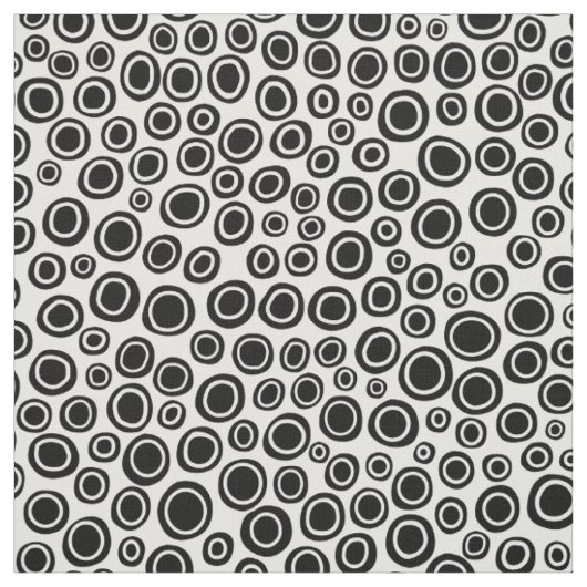 Spots 071215 - Zwart op wit Stof (Swatch)