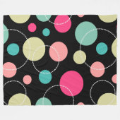 Spots and Circles 150816 Fleece Deken (Voorkant (Horizontaal))