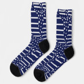 Spots and Stripes 2 - Blue and White Sokken (Links)
