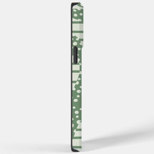 Spots and Stripes 2 - Green Case-Mate iPhone Case (Achterkant / Rechts)