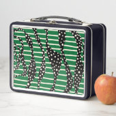 Spots and Stripes 2 - Green, Cream and Black (In situ)