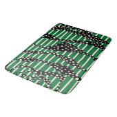 Spots and Stripes 2 - Green, Cream and Black Badmat (Gekanteld)