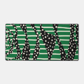 Spots and Stripes 2 - Green, Cream and Black Bureaumat (Voorkant)