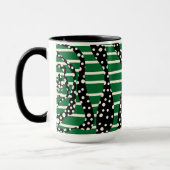 Spots and Stripes 2 - Green, Cream and Black Mok (Links)