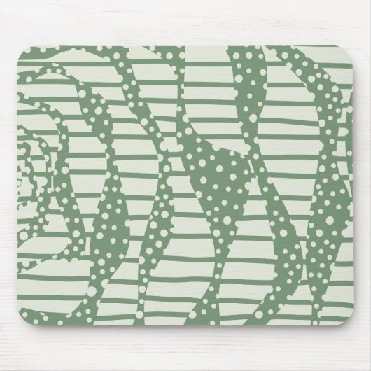 Spots and Stripes 2 - Green Muismat (Voorkant)