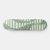 Spots and Stripes 2 - Green Persoonlijk Skateboard (Horizontaal)