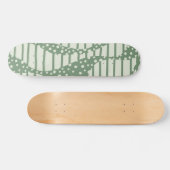 Spots and Stripes 2 - Green Persoonlijk Skateboard (Horizontaal)