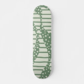 Spots and Stripes 2 - Green Persoonlijk Skateboard (Voorkant)