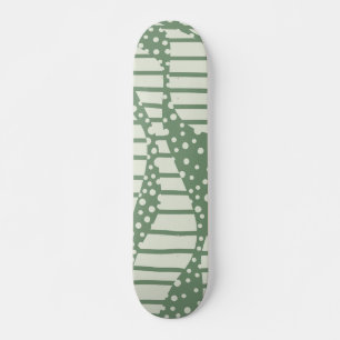 Spots and Stripes 2 - Green Persoonlijk Skateboard