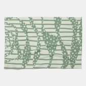 Spots and Stripes 2 - Green Theedoek (Horizontaal)