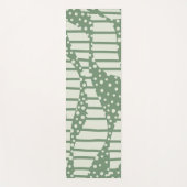 Spots and Stripes 2 - Green Yogamat (Voorkant)