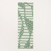 Spots and Stripes 2 - Green Yogamat (Achterkant)
