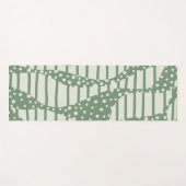 Spots and Stripes 2 - Green Yogamat (Voorkant (horizontaal))